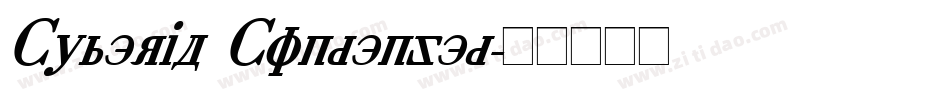 Cyberia Condensed字体转换